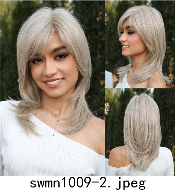 New Arrival High Quality Transparent Lace Synthetic Fiber Monofilament Mono Lace Wigs for Women Heat Resistant White Wig