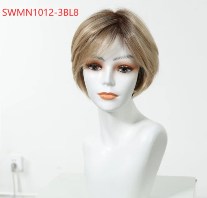 New Arrival High Quality Transparent Lace Synthetic Fiber Monofilament Mono Lace Wigs for Women Heat Resistant White Wig