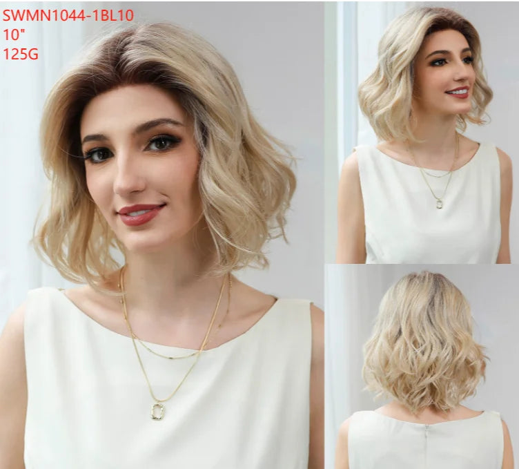New Arrival High Quality Transparent Lace Synthetic Fiber Monofilament Mono Lace Wigs for Women Heat Resistant White Wig