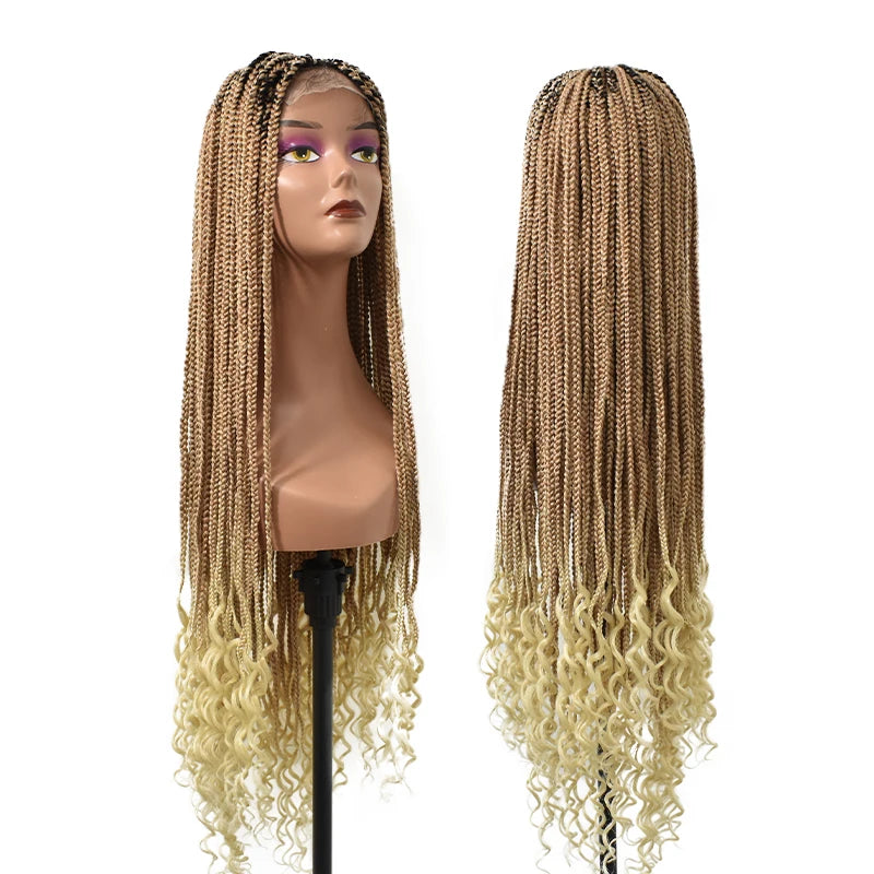 Wholesale 32-Inch Fashion Braid Wig Different Colors High Quality Synthetic and Lace Fast Selling with Large Stock
