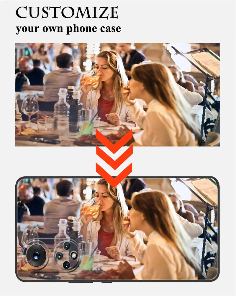 Custom Personalized Phone Cases For Apply iphone 11 Pro Max 6 6s Plus Clear Cover DIY Photo Picture Design Glass Silicone Fundas