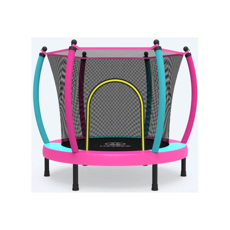 Zoshine Children Mini Trampoline 60inch Sports Fitness with Enclosure Net and Safety Pad Designed for Safe Fun Toys for Kids