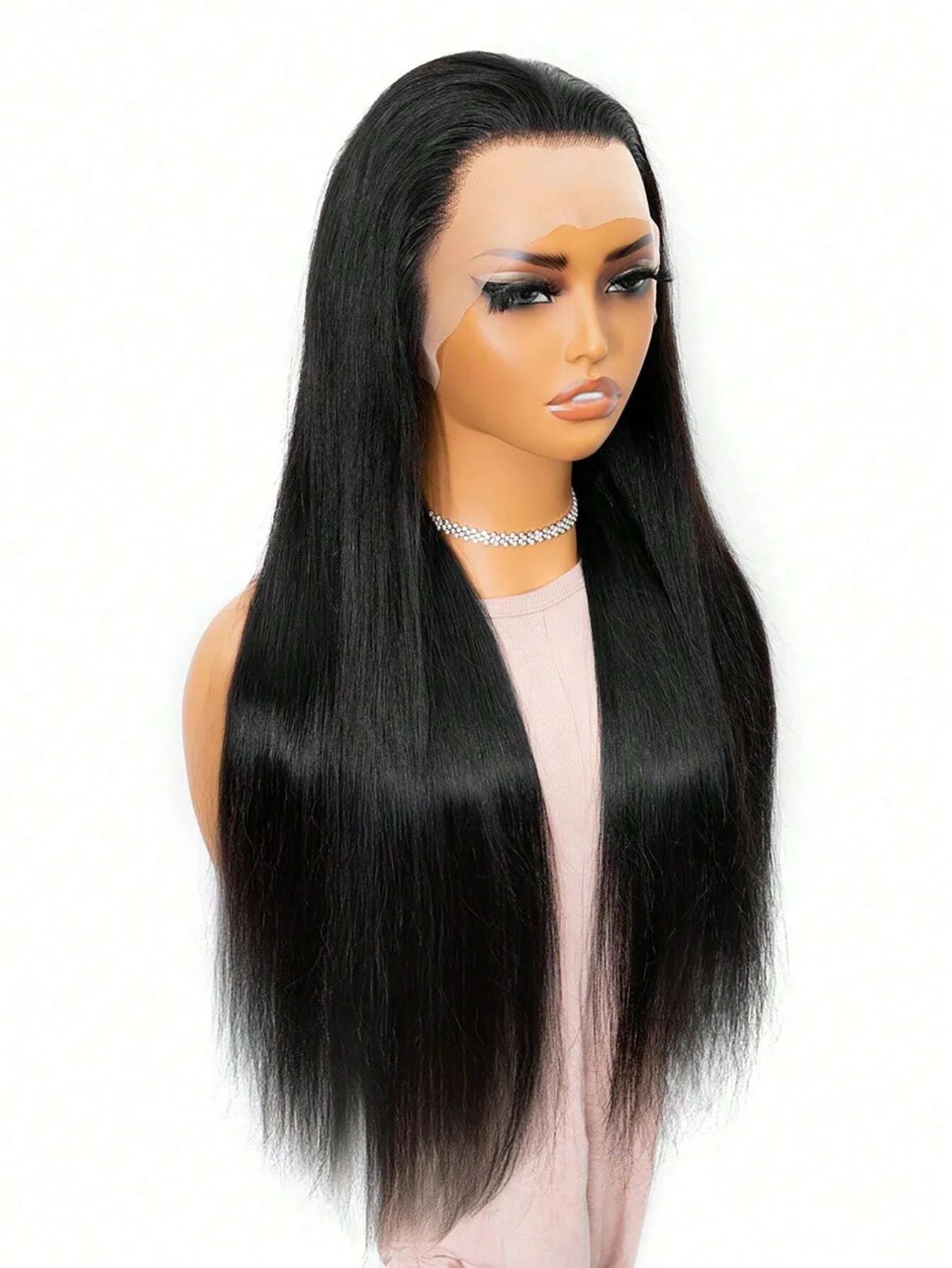 250% Density 360g 13x4 Straight Lace Front Wig with Baby Hair, Pre-Plucked HD Transparent Human Hair Wig for Women