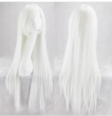 Long Straight Cosplay Wig Red Fan Wig 40inches 100 Cm Synthetic Hair Wigs