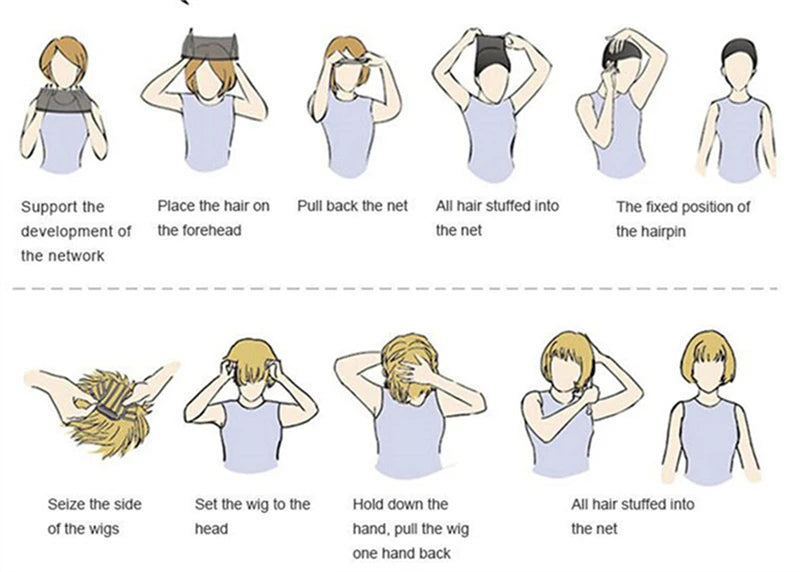 MSIWIGS Women's Short Pix Cut Blonde Straight Wig Natural Synthetic For White Lady Daily Wear High Tempreture Fiber