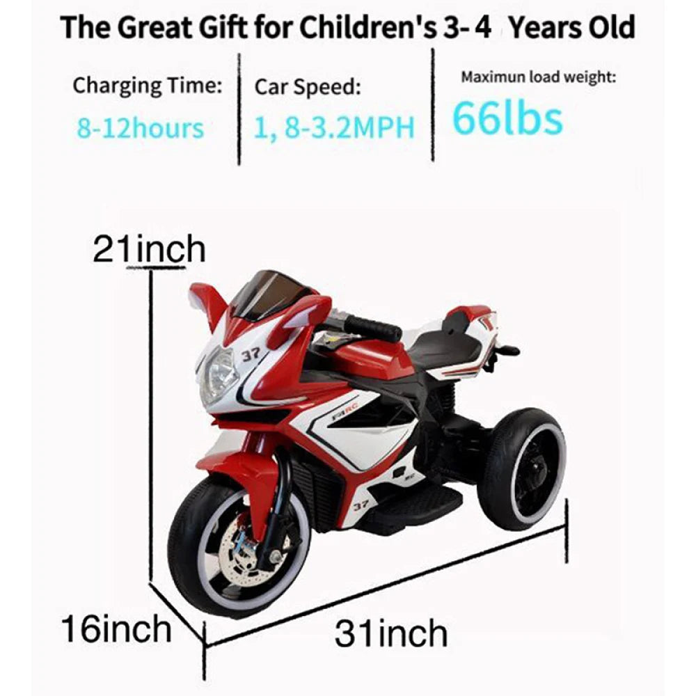 Plastic Red 6V Kids Electric Scooter/ Kids Toys Scooter/ Kids Electric Car/ Electric Ride on Motorcycle