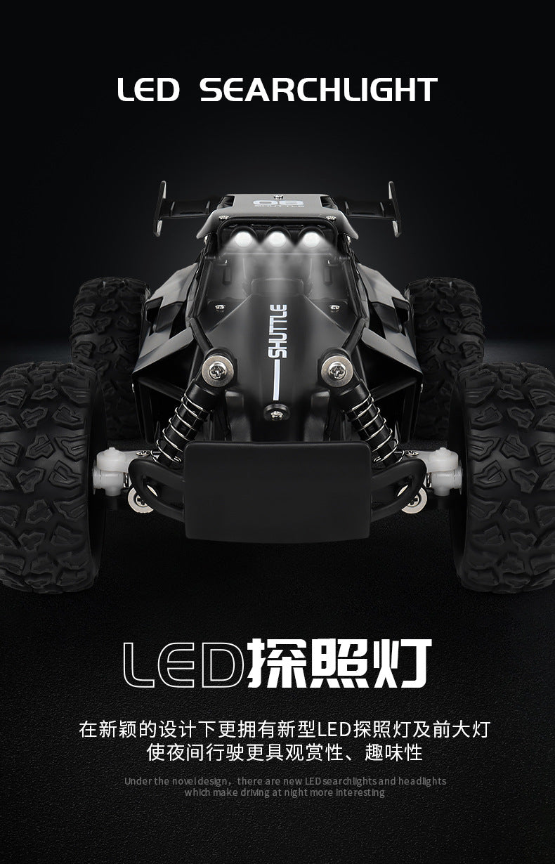 New RC Car 1:16 2WD with LED Light 2.4G 20KM/H High Speed Off-Road Climbing Remote Control Car Toy Gifts for Boys Girls Kids