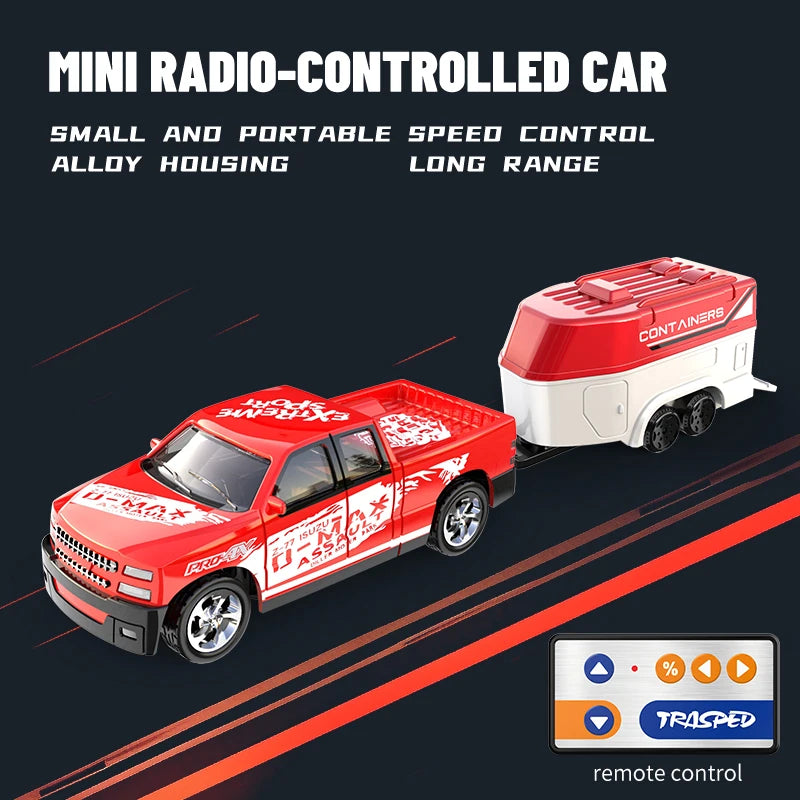 New RC Car MINI Alloy 1/64 Remote Control Car Convenient to Carry 60 Minutes of Work Time Children's Gifts Electronic Toys