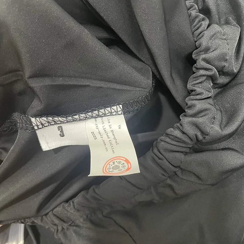 Men Women Oversized Poster Style Black Fur Collar Vultures YZY Kanye Hoodie Top Quality Nylon Nylon Woven Windproof Pullover