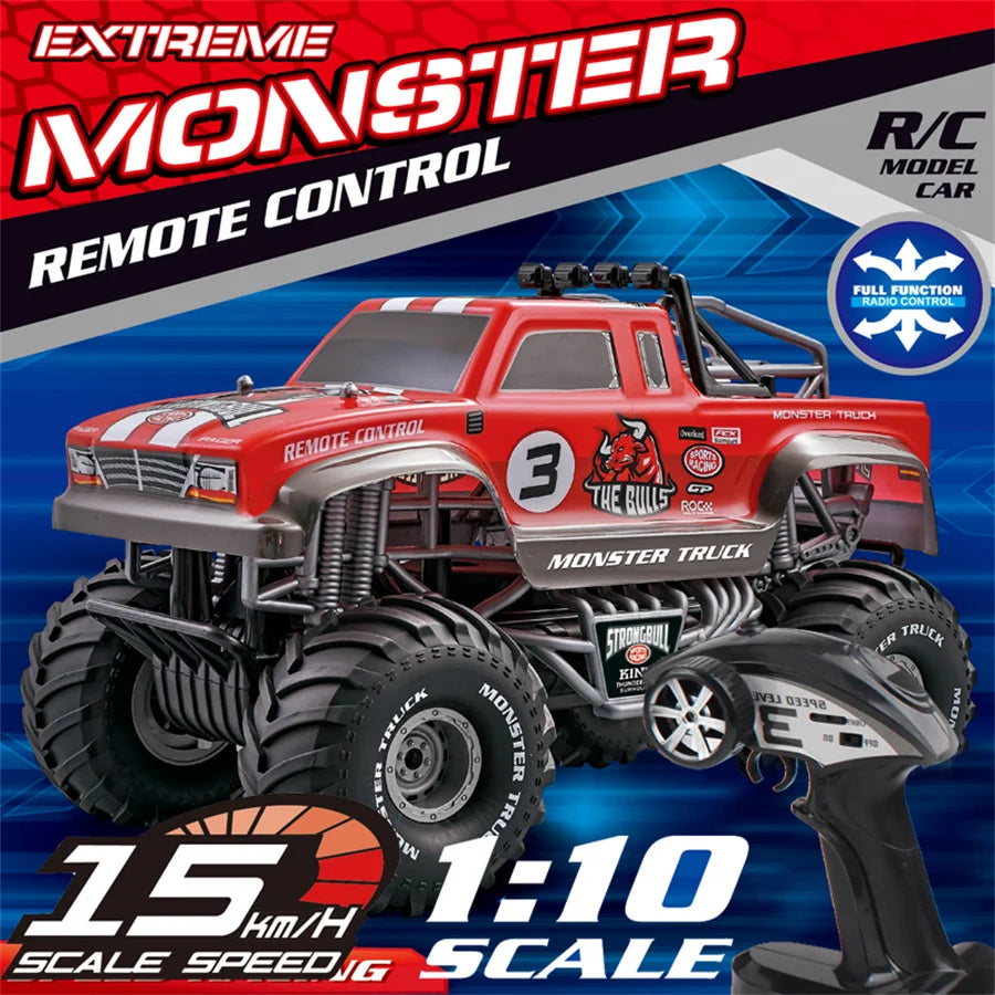RC Car for Kids, 4WD Buggy Alloy, High Horsepower, Climbing, Rechargeable, Drop Resistant, Toys for Boys, Racing