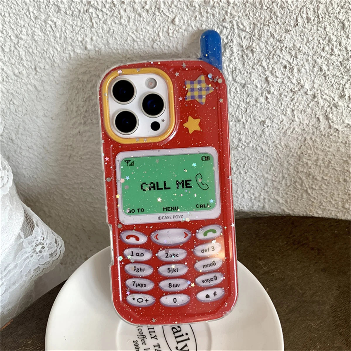 Funny 3D Mobile Phone Case For iPhone 16 Pro 15 14 13 Pro Max Protective Cover Fashion Cute Cases with Chain Funda