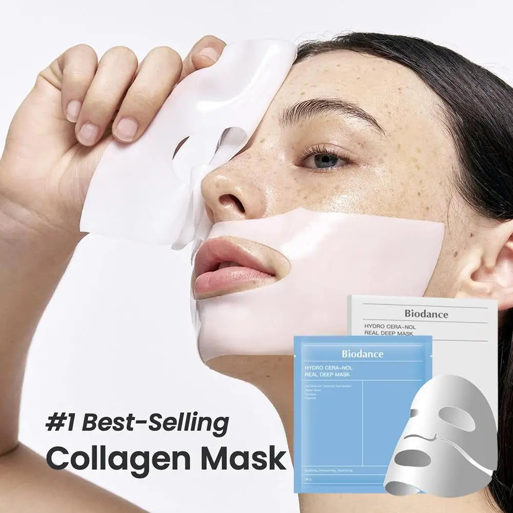 Biodance Professional Collagen Hydrating Mask - Deeply Hydrates Nourishes Brightens Firms Moisturizes Locks In Water Skincare