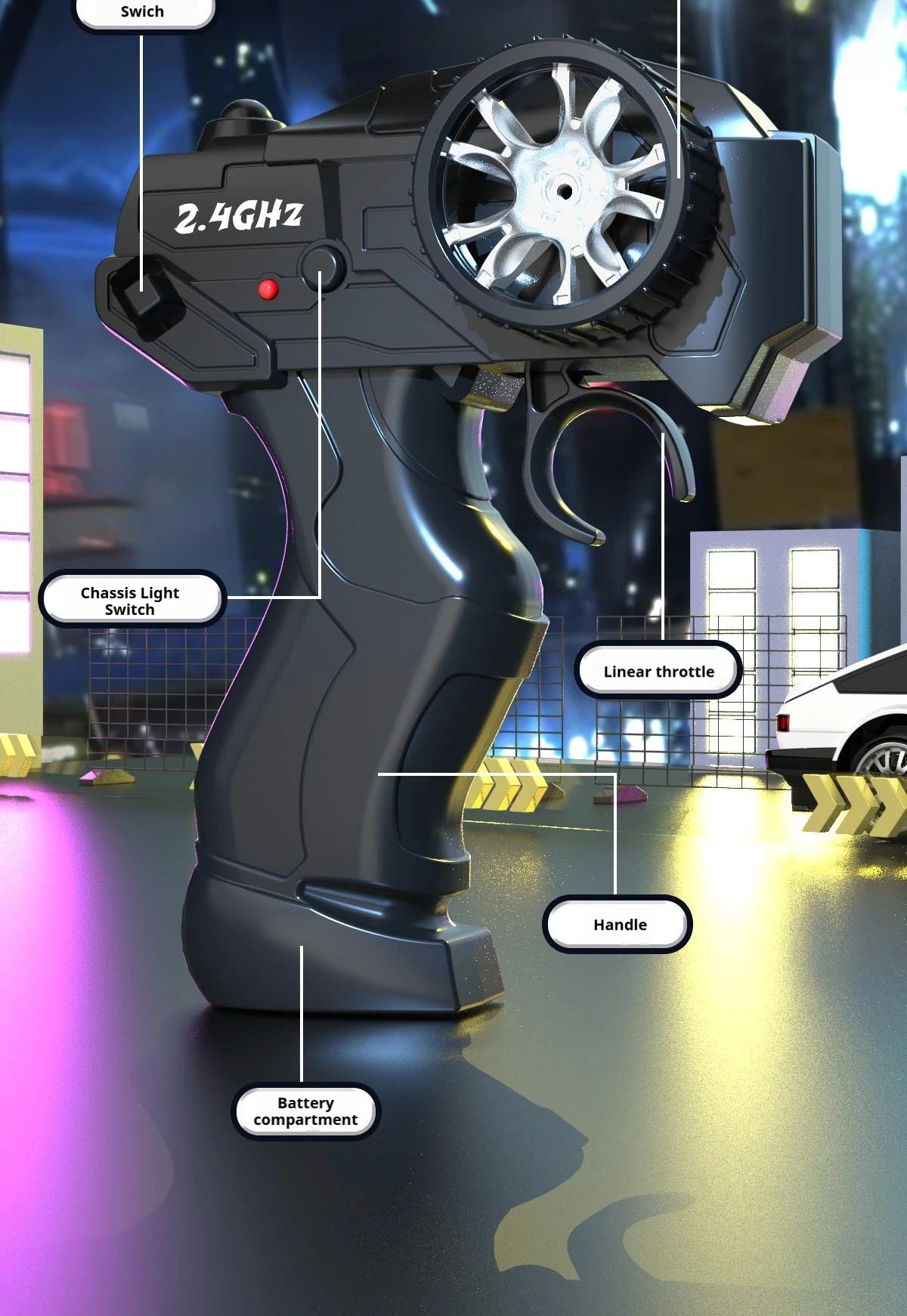 RC Car 1/24 Scale Professional Drift Racing High Speed 4WD Simulation Model RTR Electric Toy Gift for Adults Kids In Stock