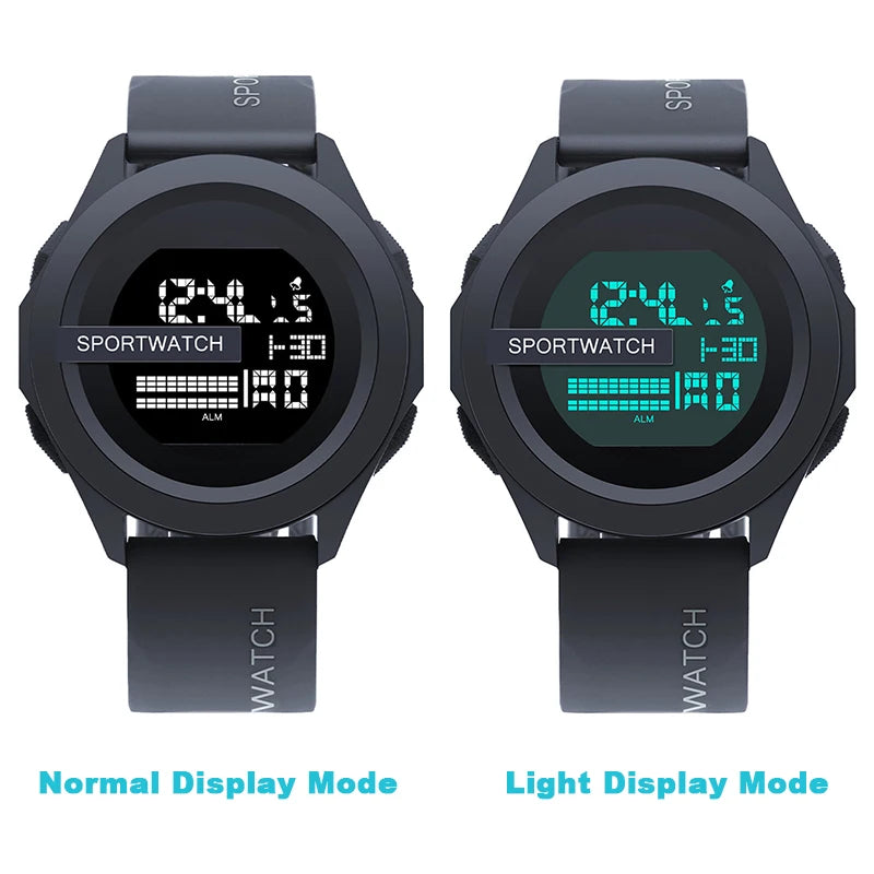 Men's Sports Watches Alarm Clock Multifunction Men LED Digital Watch Waterproof Fitness Sport Electronic Watch for Male Clock