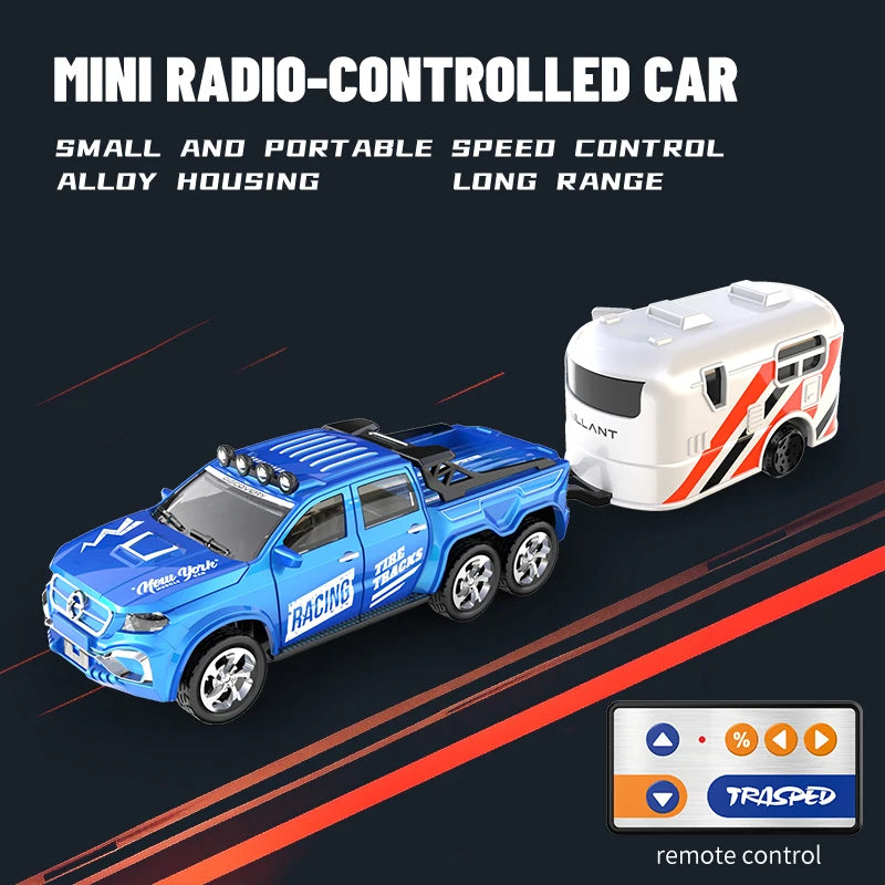 New RC Car MINI Alloy 1/64 Remote Control Car Convenient to Carry 60 Minutes of Work Time Children's Gifts Electronic Toys