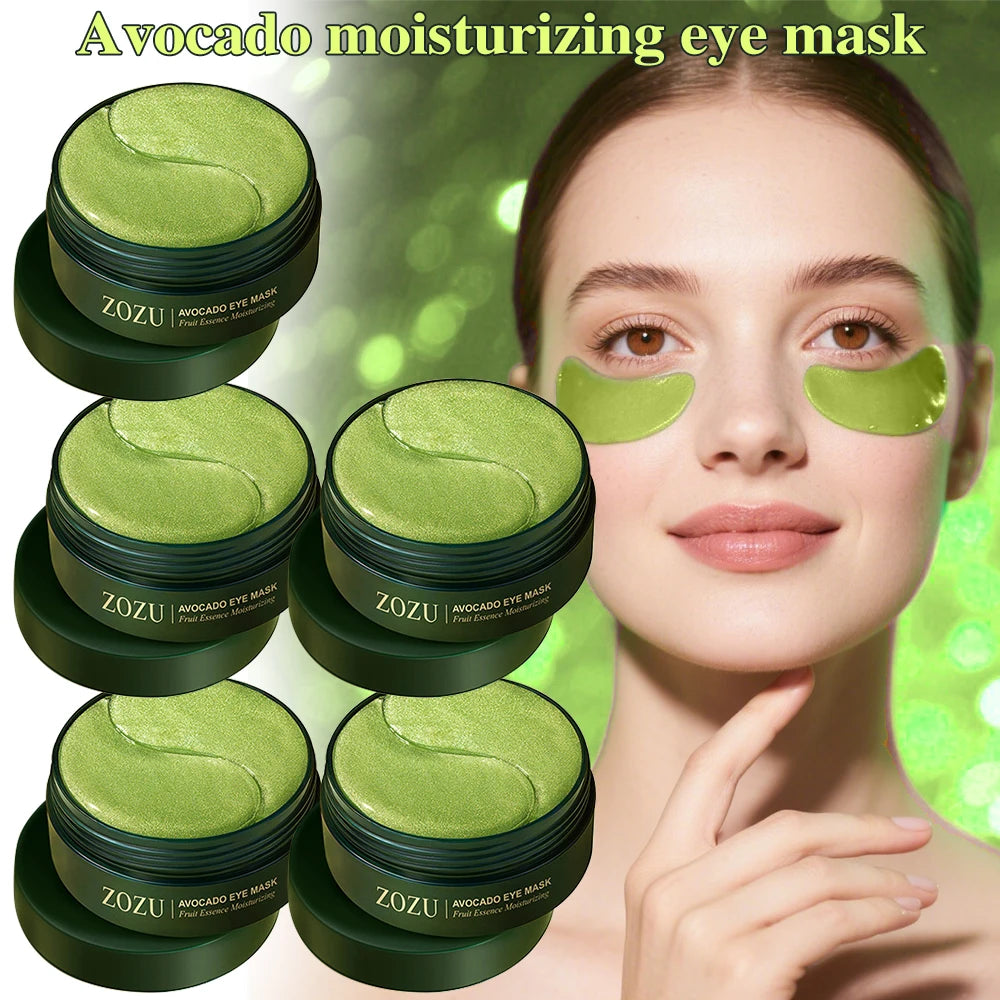 Avocado Gold Eye Mask Nourishing Moisturizing Improve Eye Bags Eye Patches Anti Wrinkle Firming Anti Dark Circles Eye Serum