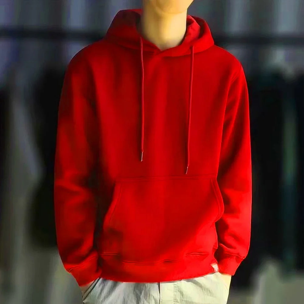 Hoodies 2024 New Men Harajuku Hooded Sweatshirts Casual All-match Pullover Streetwear Sweater Fashion Clothing Sweatshirt Hoodie