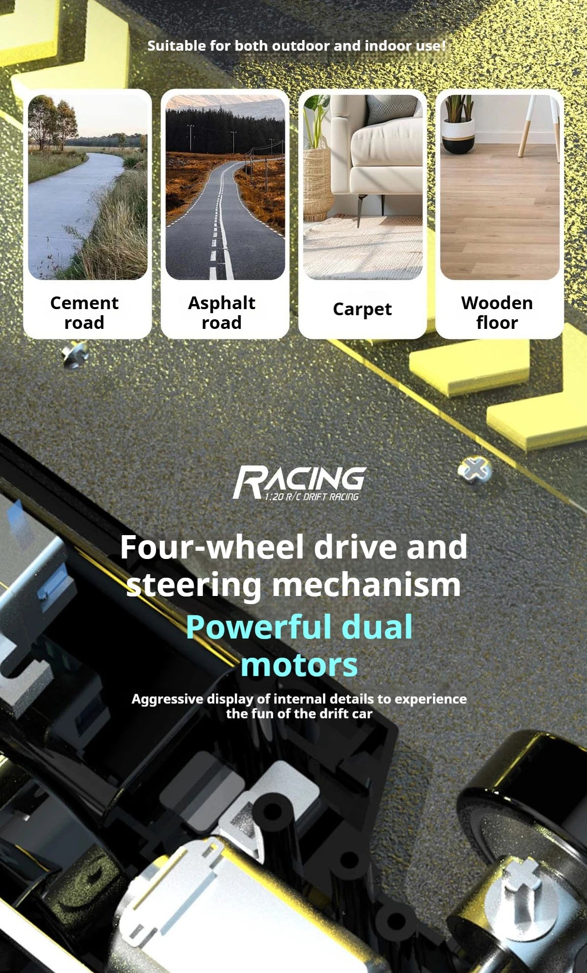 RC Car 1/24 Scale Professional Drift Racing High Speed 4WD Simulation Model RTR Electric Toy Gift for Adults Kids In Stock