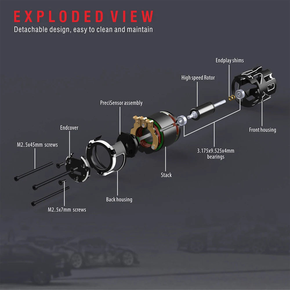 RC Car Surpasshobby Rocket 540 V5R Sensored Brushless Drift Racing Motor for 1/10 1/12 1/14 RC Car Competition Modified Truck