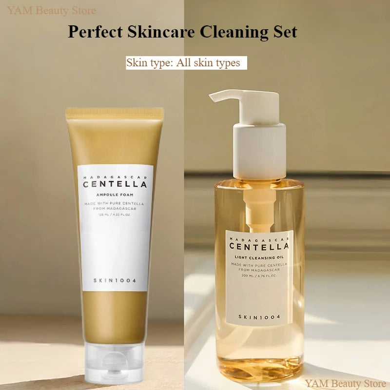 Korean Skin Care Centella Ampoule Face Wash Foam Cleanser Facial Pore Control Makeup Gentle Cleansing Oil Original Skincare Set