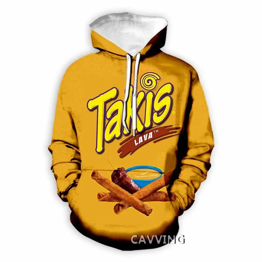 Takis 3D Printed Fashion Hoodies Hooded Sweatshirts Harajuku Hoodie Sweatshirts Tops Clothing for Women/men L2
