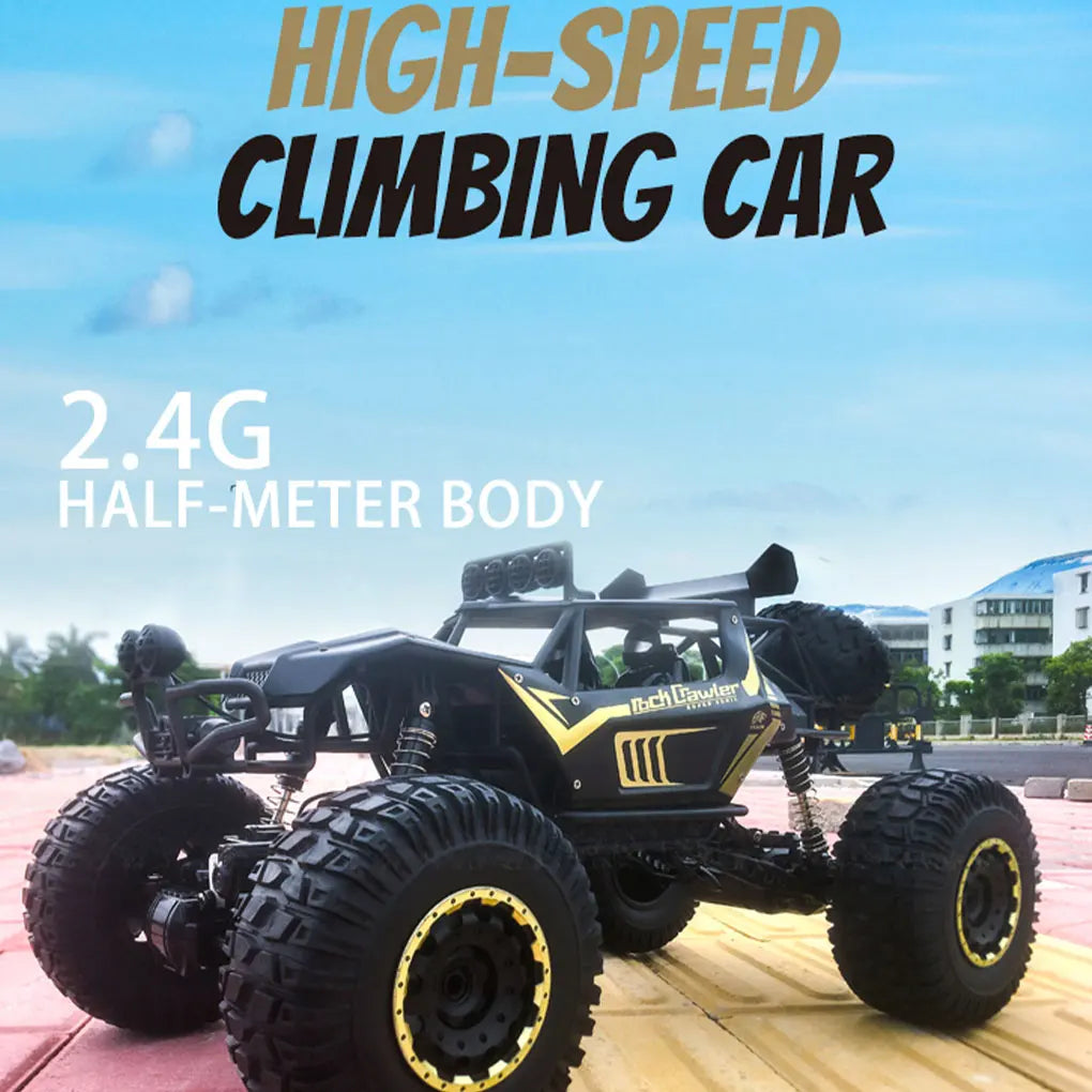 1/8 Large Rock Crawler RC Car 4×4 All Terrain RC Truck High -Speed RTR Alloy Off-Road Remote Control Car Children Toy Model
