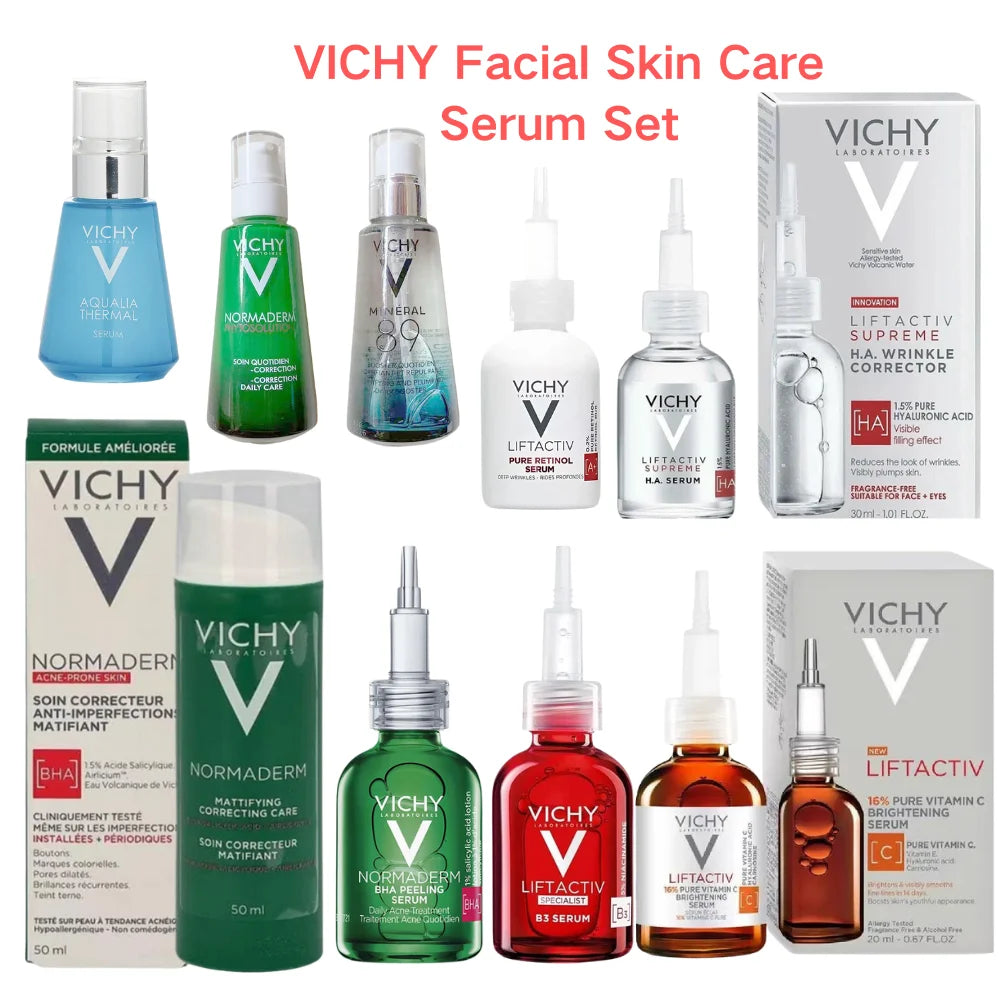 VICH Facial Skin Care Serum Set VC Rejuvenating Essence HA Moisturizing Hyaluronic Acid Essence Moisturizing lotion Skincare