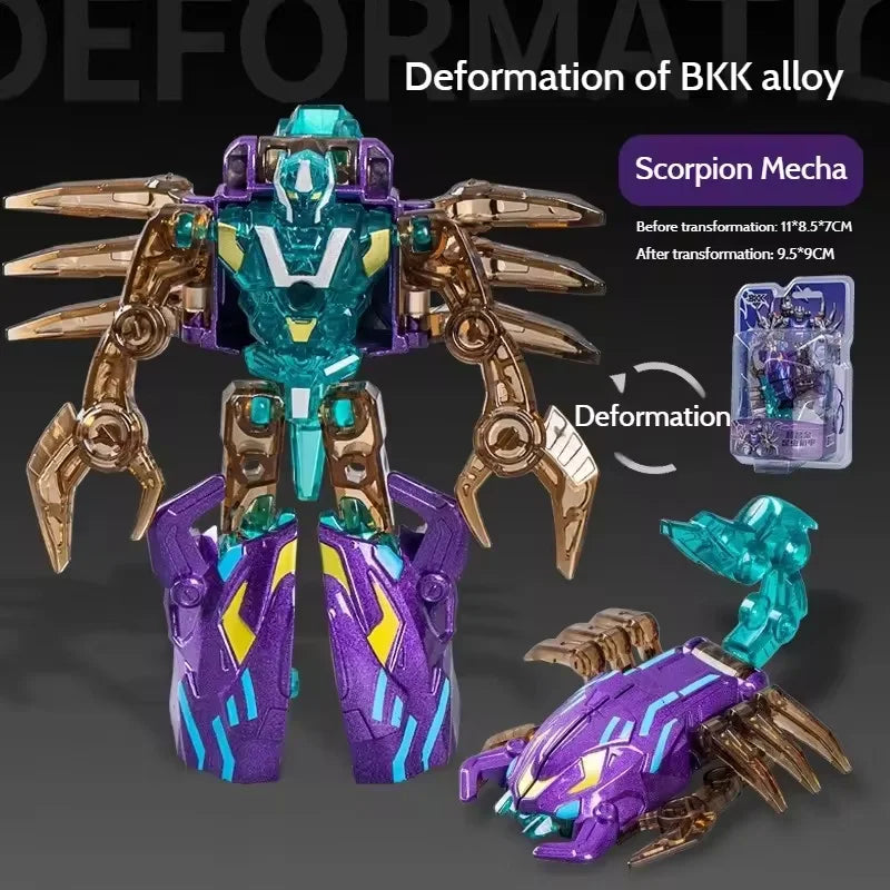 Transformation Robot Toys 2 In 1 Assembly Robot Alloy Mecha Deformation Simulation Insect Beast Children Deformation Robot