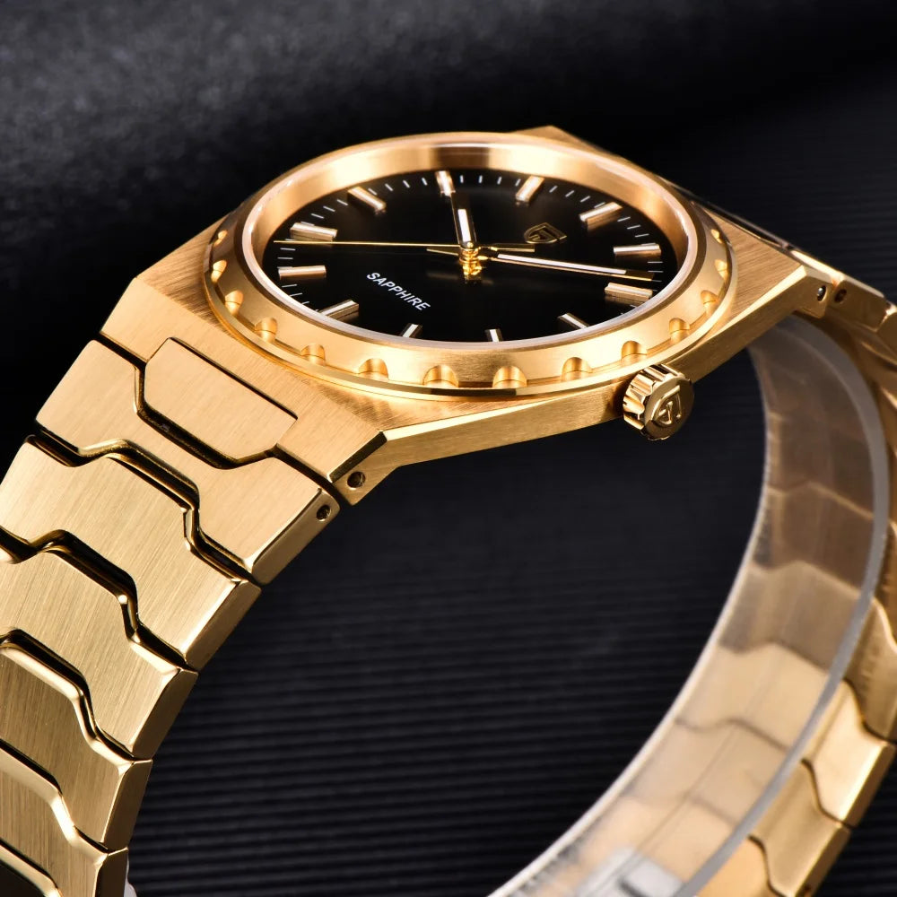 PAGANI DESIGN 2025 New Thin 7mm Fashion Men Quartz Watch V2 Stainless Steel Sapphire 10Bar Waterproof C3 reloj hombre