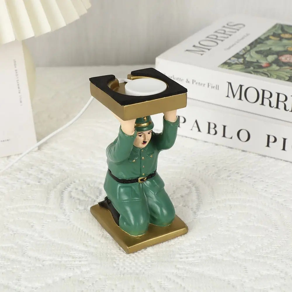 Simulated Funny Expressions Figurine Sensory Toy Ornaments Kneel Down Resin Statue Crafts Model Spoof Tray Stand Children Toys