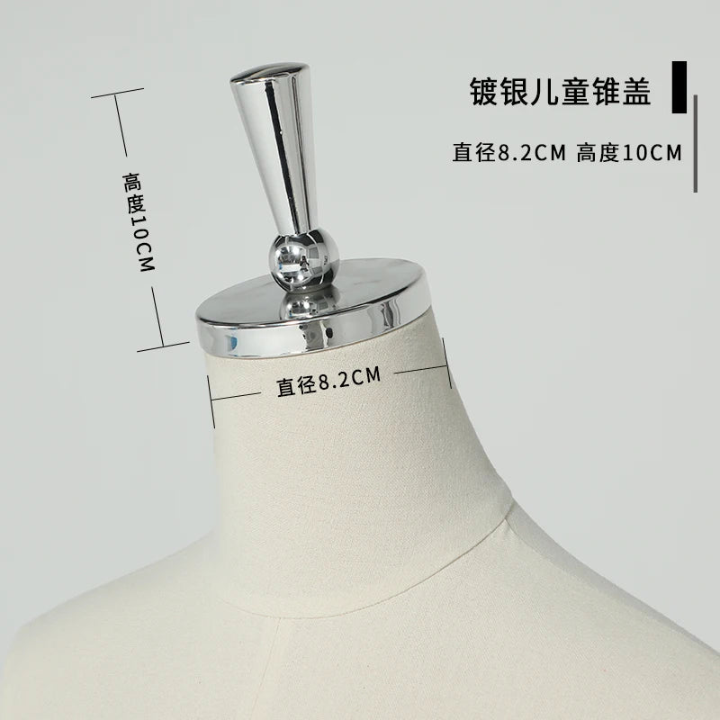 Female Male & Kids Electroplated Head Cover Mannequin Caps Accessories For Mannequins Props