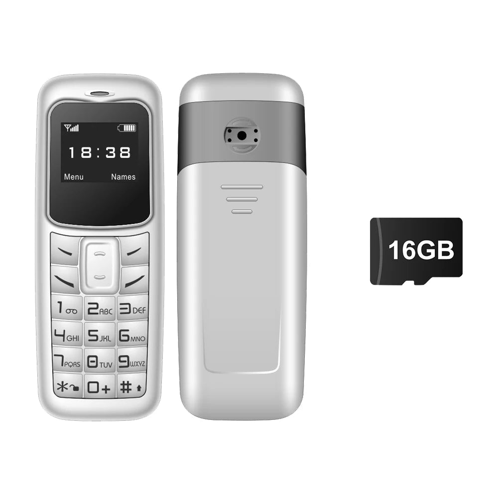 SERVO 2G Small Mobile Phone Bluetooth Dialer Magic Voice Blacklist Low Radiation Bluetooth Headset Mini Cellphone Multilingual