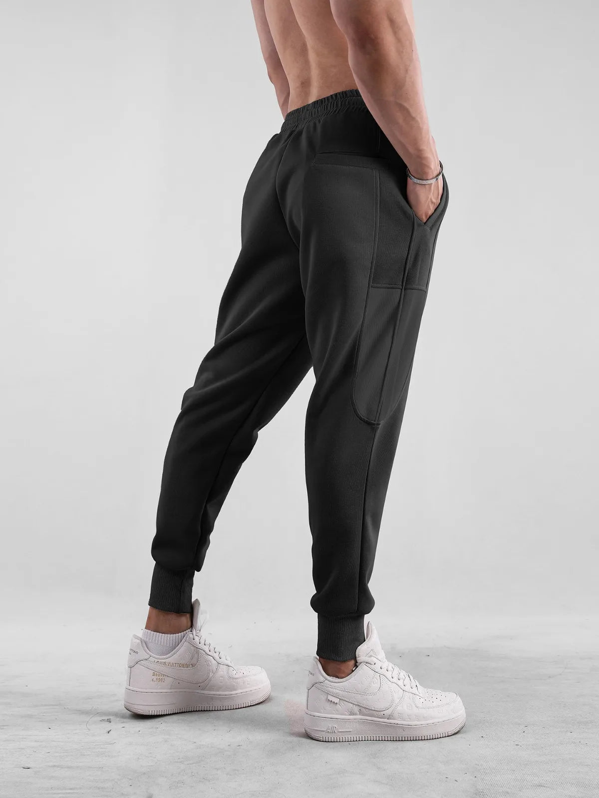 Men's Fashion Casual Pants Comfortable Running Joggers Gym Fitness Elastic Sport Training Trousers Sweatpants Bottom Man Costume