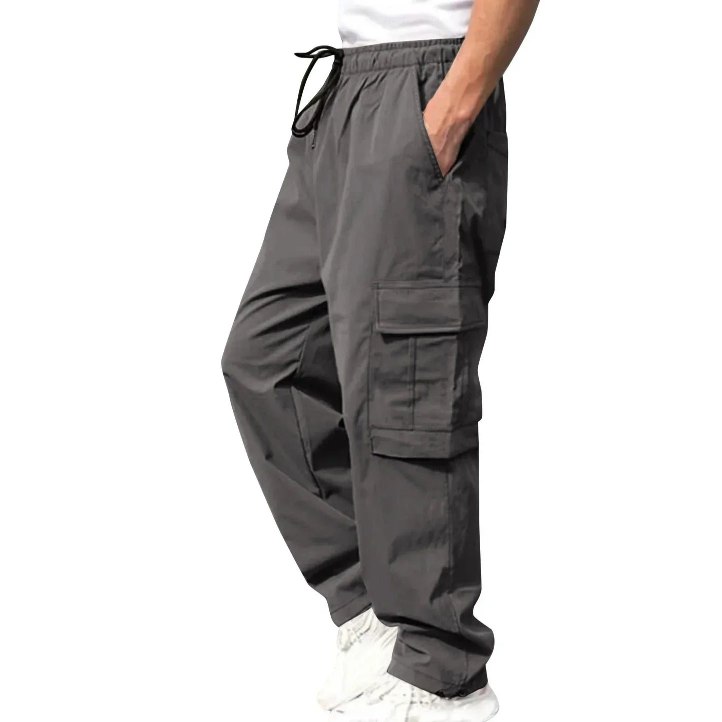 New Summer Men's Loose Fit Straight Leg Casual Pants - European & American Style Youth Fashion" cargo pants mens pants
