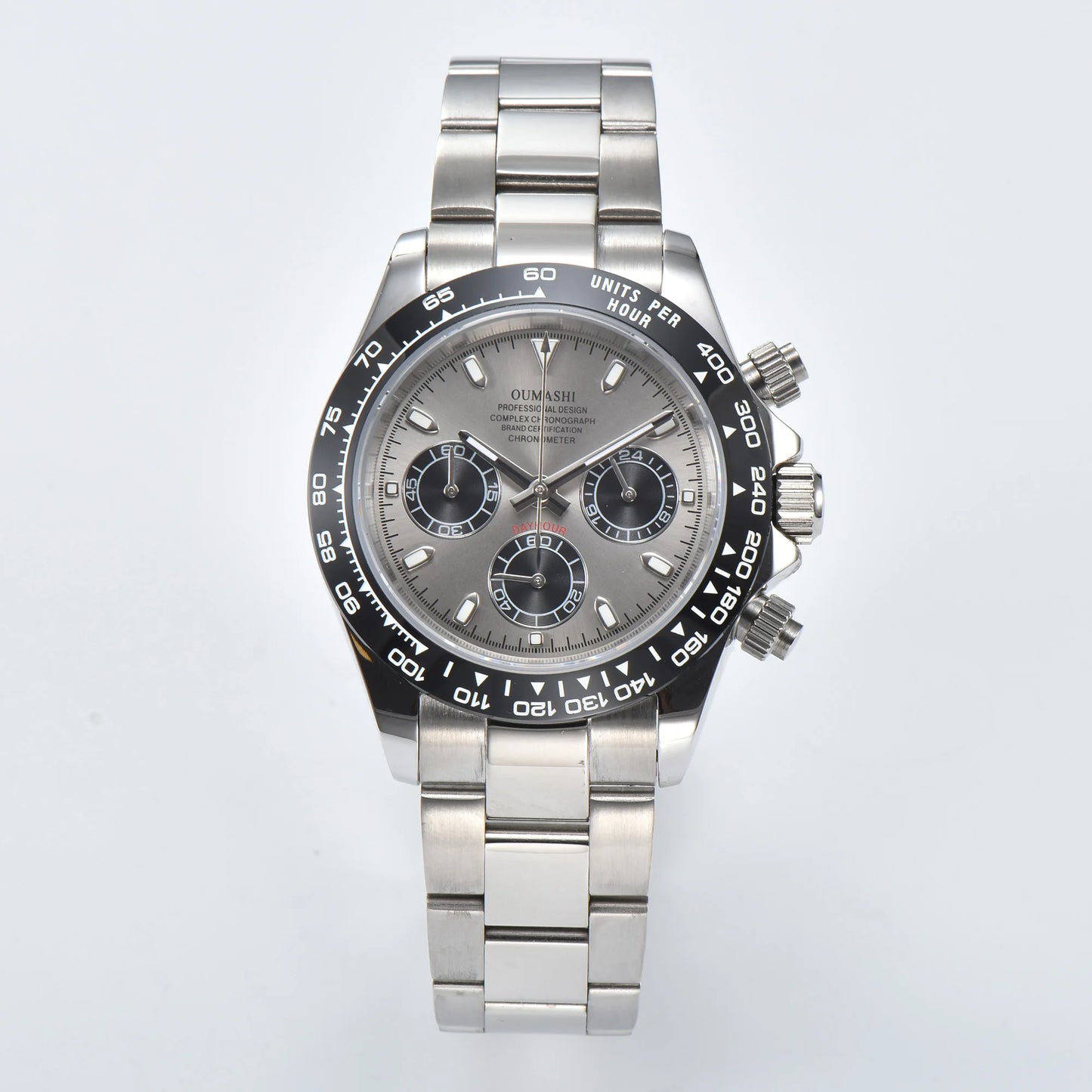 VK63 watch Luxury Men's Watch Sapphire Customizable Multi functional Chronograph Stainless Steel Case Suitable for VK63 Movement