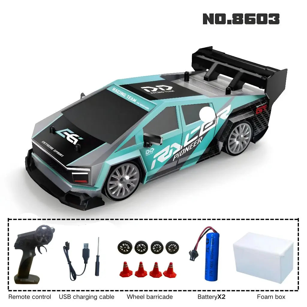 New 1:24 RC drift vehicle, Mustang 4WD cars, racing car with remote control, gift, competition racing car, children's toy