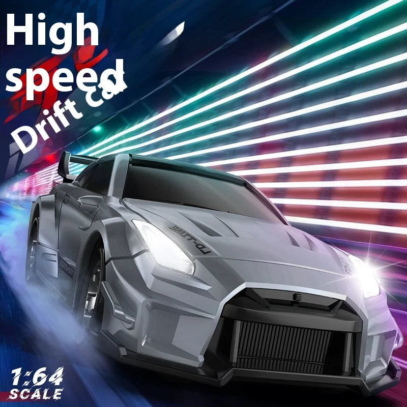 RC Drift Car 1/64 Mini Rc Car 4x4 Full Proportion Control 15KM/H High-Speed Vehicle Mini RTR Racing Model Boy Toy Gift