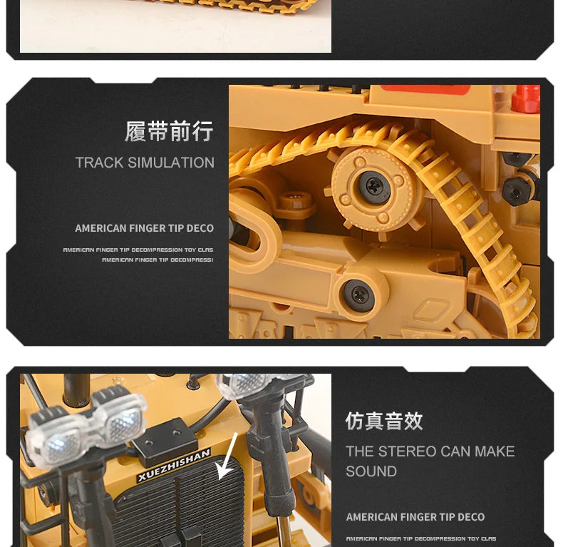 RC Car Children Toys Remote Control Car Toys For Boys Radio Control Excavator Dump Truck Bulldozer Electric car Kids Toys Gift