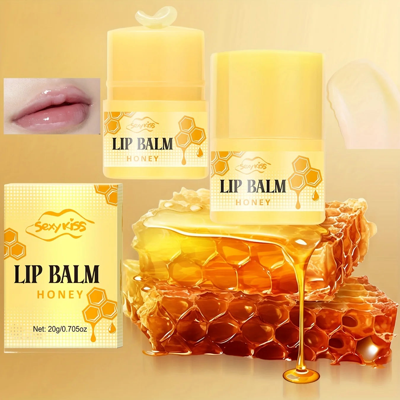 Moisturizing lip balm 20g Moisturizes dry lips, brightens lip color, softens dead skin, highly hydrates and smoothes lip skin