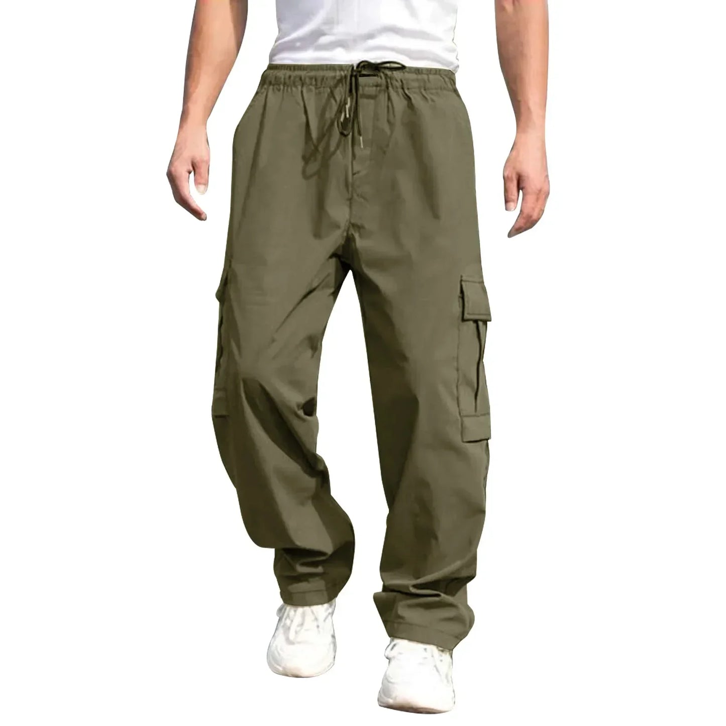 New Summer Men's Loose Fit Straight Leg Casual Pants - European & American Style Youth Fashion" cargo pants mens pants