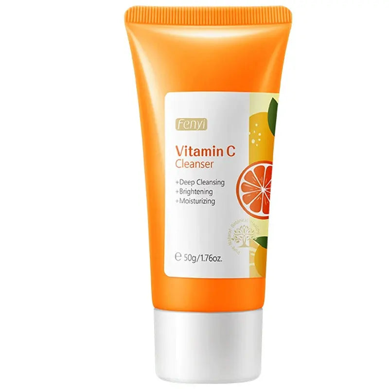 Vitamin C Facial Cleanser Skin Deep Cleansing Moisturizing Blackhead Removal Skincare Face Wash Foam Face Cleanser Skin Care