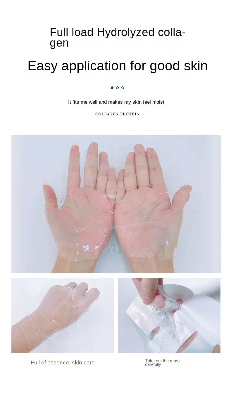 Tiktok Hot Sale Seaweed Collagen Filling Crystal Mask Replenishing Fruit Jelly Skin Transparent Mask Skin Care Masque 1/3/5/10pc