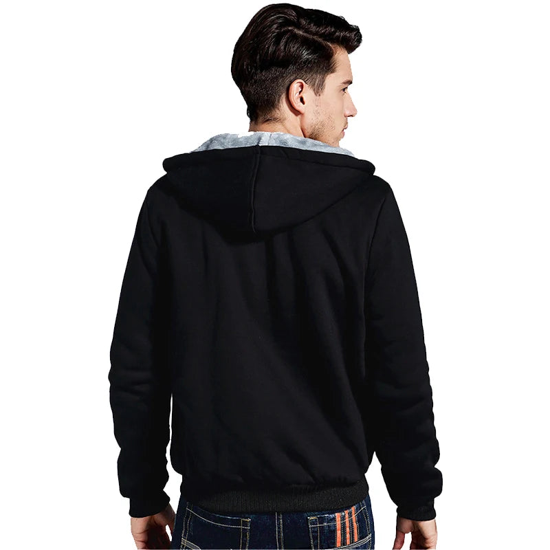 Men's Jacket Winter Camouflage Fleece Thicken Hooded Jackets Male Long Sleeve Coat Casual Zip Up Hoodies Streetwear Men's Coats