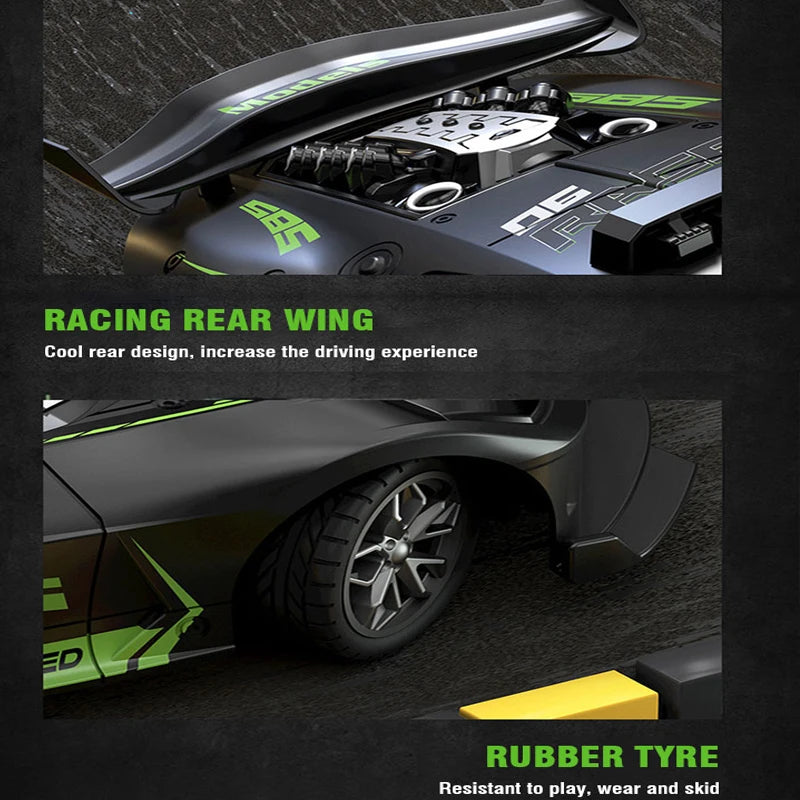 RC Car 4Ch High - Speed Remote Control Drift Electric Sportscar Toy, Perfect Birthday Present for Boys