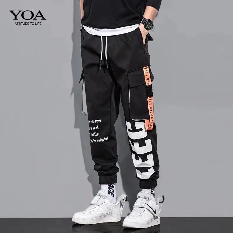 Men's Casual Trousers Cargo Wear Sportswear Military Tactics Multi-Pocket Camouflage Forest Run Outdoor Stretch Slim Fit Corset