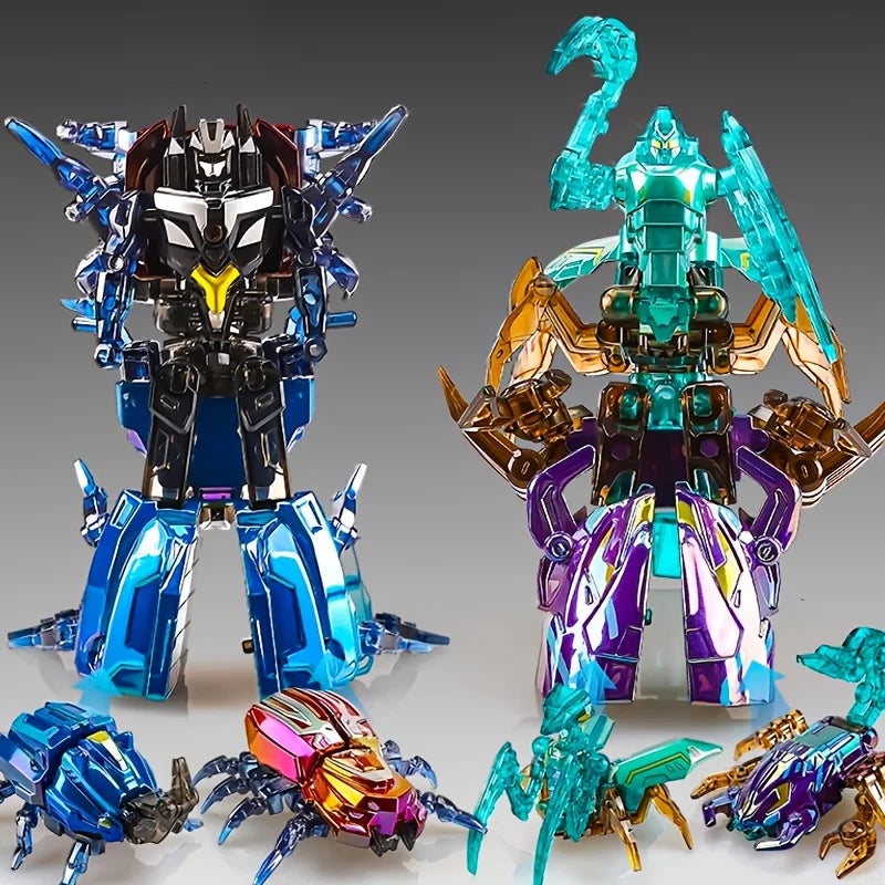 Transformation Robot Toys 2 In 1 Assembly Robot Alloy Mecha Deformation Simulation Insect Beast Children Deformation Robot