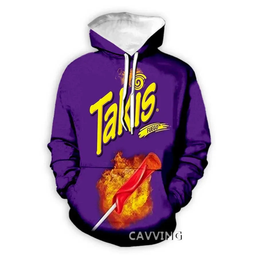 Takis 3D Printed Fashion Hoodies Hooded Sweatshirts Harajuku Hoodie Sweatshirts Tops Clothing for Women/men L2