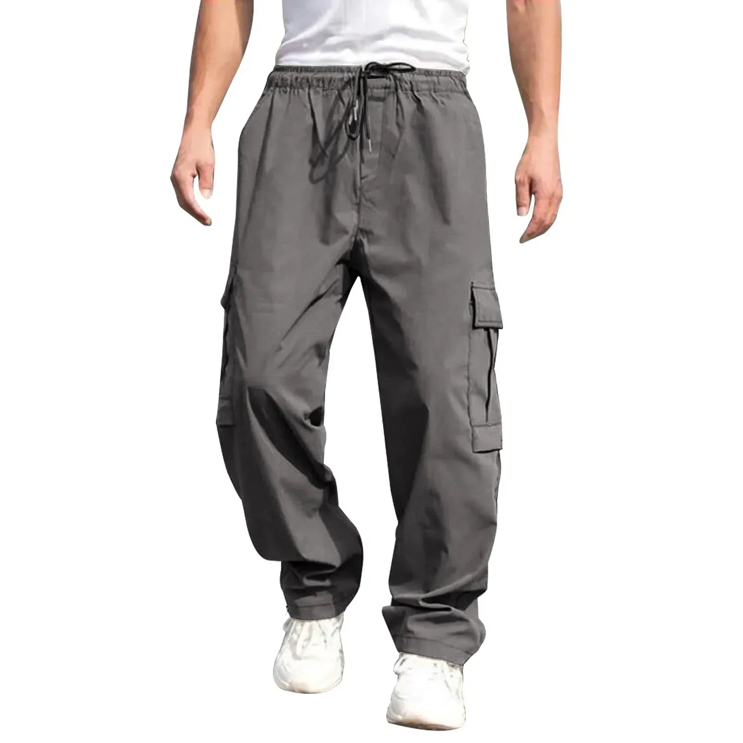 New Summer Men's Loose Fit Straight Leg Casual Pants - European & American Style Youth Fashion" cargo pants mens pants