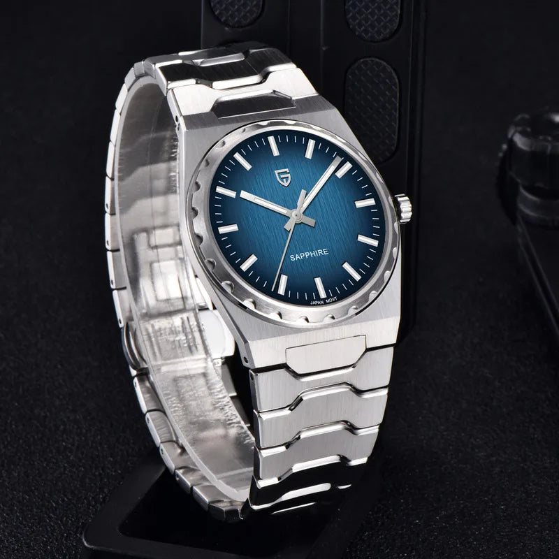 PAGANI DESIGN 2025 New Thin 7mm Fashion Men Quartz Watch V2 Stainless Steel Sapphire 10Bar Waterproof C3 reloj hombre
