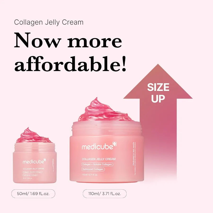 Collagen Jelly Cream Niacinamide FreezeDried Hydrolyzed Collagen Boosts skin's barrier hydration and gives 24h Glow Lifted Look